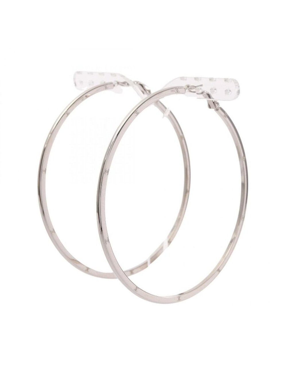 Chanel Earrings CC Logo Hoop
